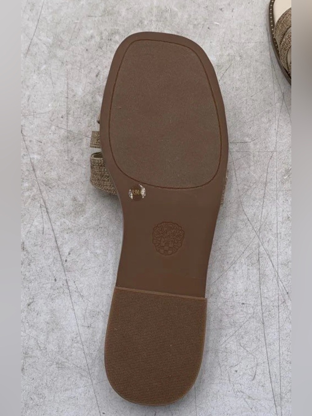 Vince Canuto Beige Brown Slide Sandals nwot - Picture 5 of 9